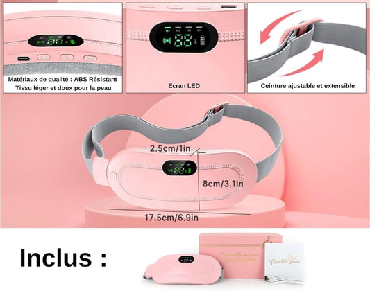 Digital Period Heating Pad & Vibrating Belt | Menstrual Cramps