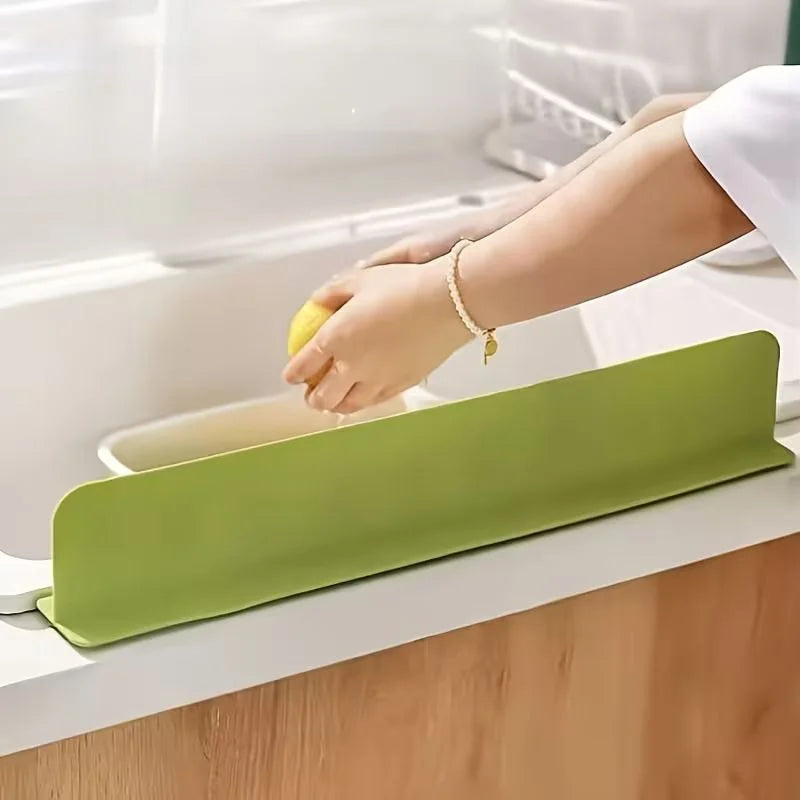 Large Size Silicone Sink Splash Guard Set |  Non-Slip Water Barrier