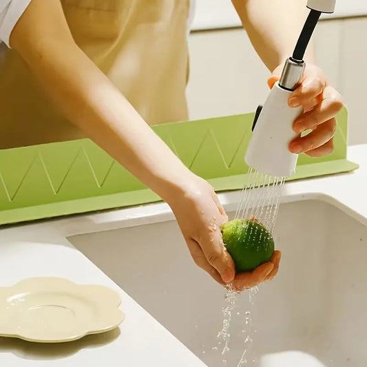 Large Size Silicone Sink Splash Guard Set |  Non-Slip Water Barrier