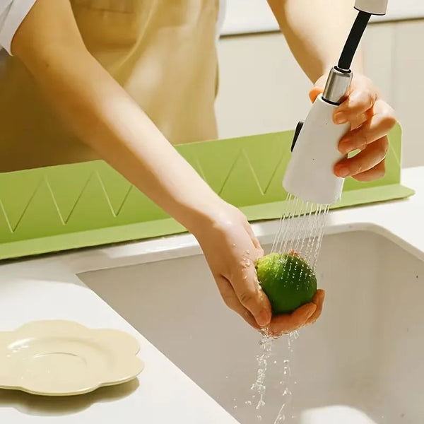 Large Size Silicone Sink Splash Guard Set |  Non-Slip Water Barrier