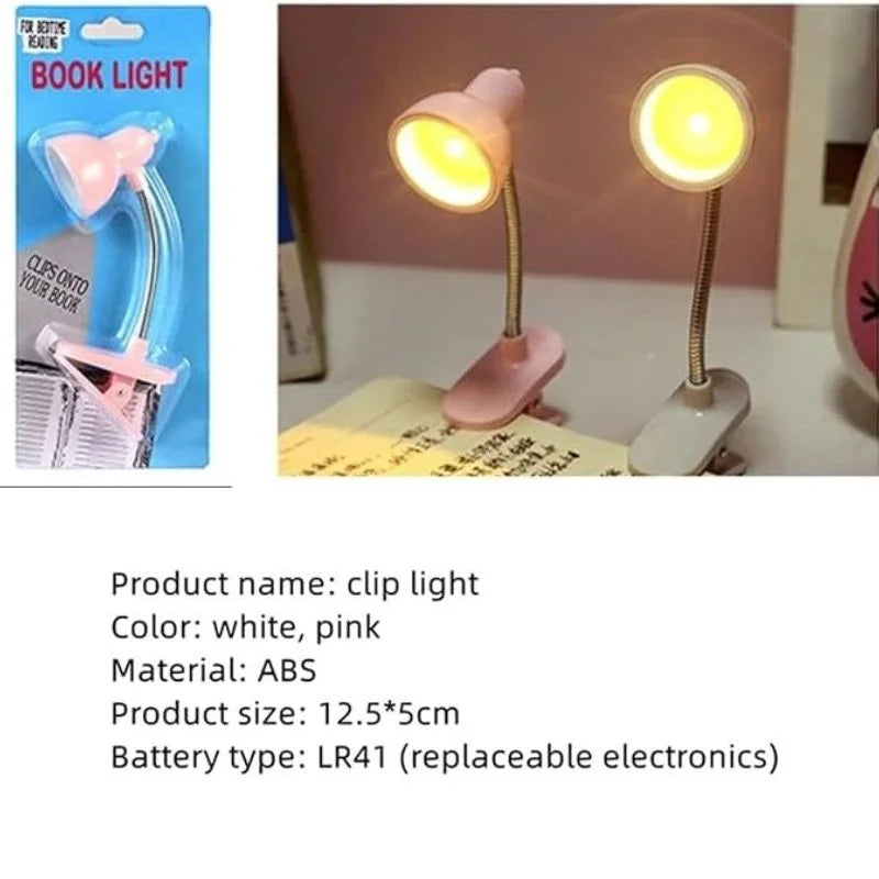 Mini Book Light with Clip  | Portable LED Reading Lamp with Eye Protection