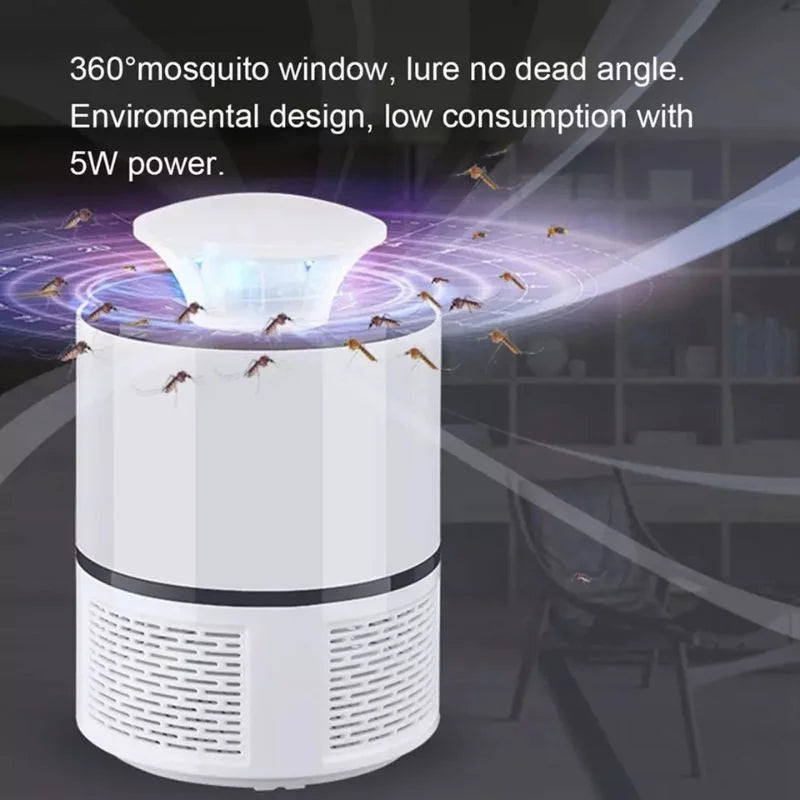 USB Mosquito Trap Lamp | UV LED Insect Killer with Suction Fan