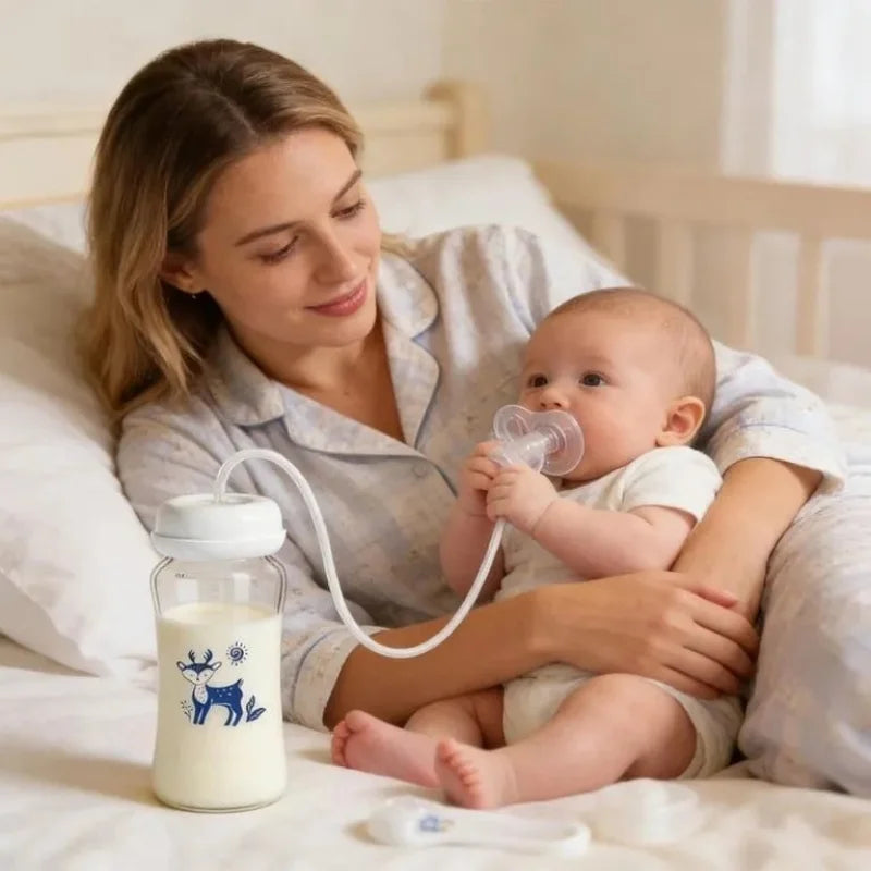 Hands-Free Baby Feeding Bottle | Leak-Proof Standard Neck Bottle |240ML