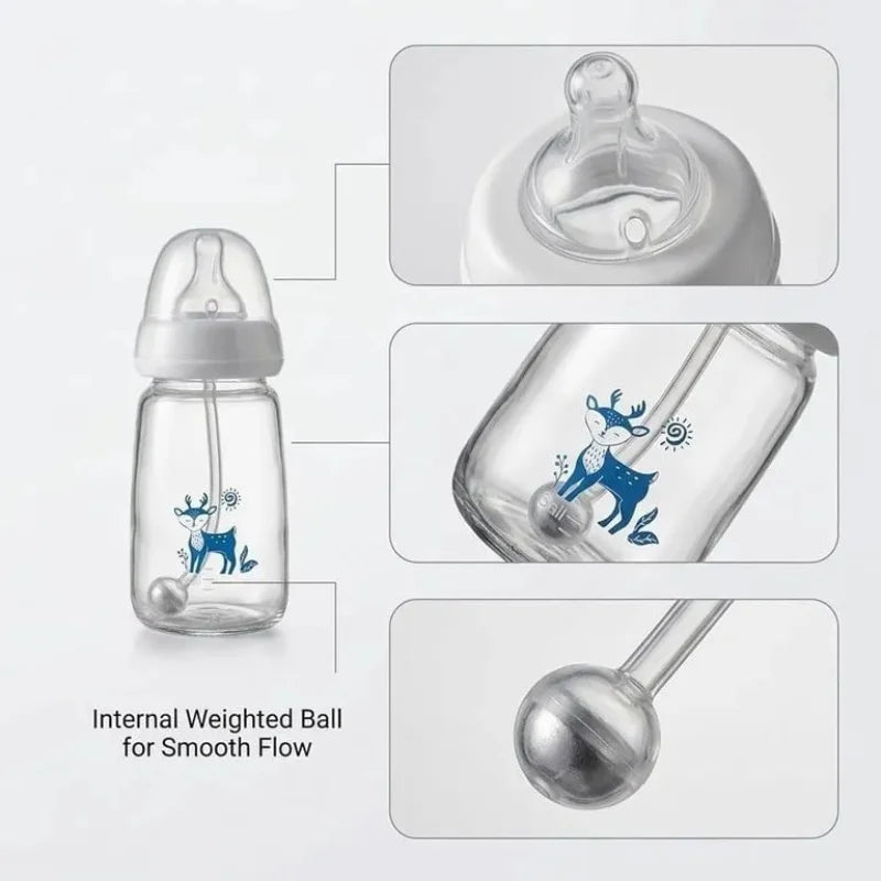 Hands-Free Baby Feeding Bottle | Leak-Proof Standard Neck Bottle |240ML